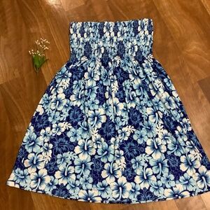 NEW Tropical Blue sun dress XXL